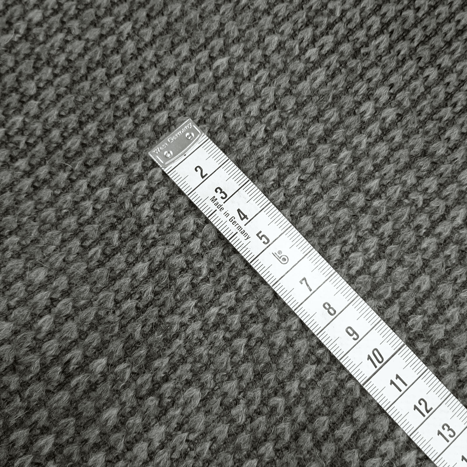 Addy - Thermo Wool Double Fabric Lambskin / Stickad - Grått