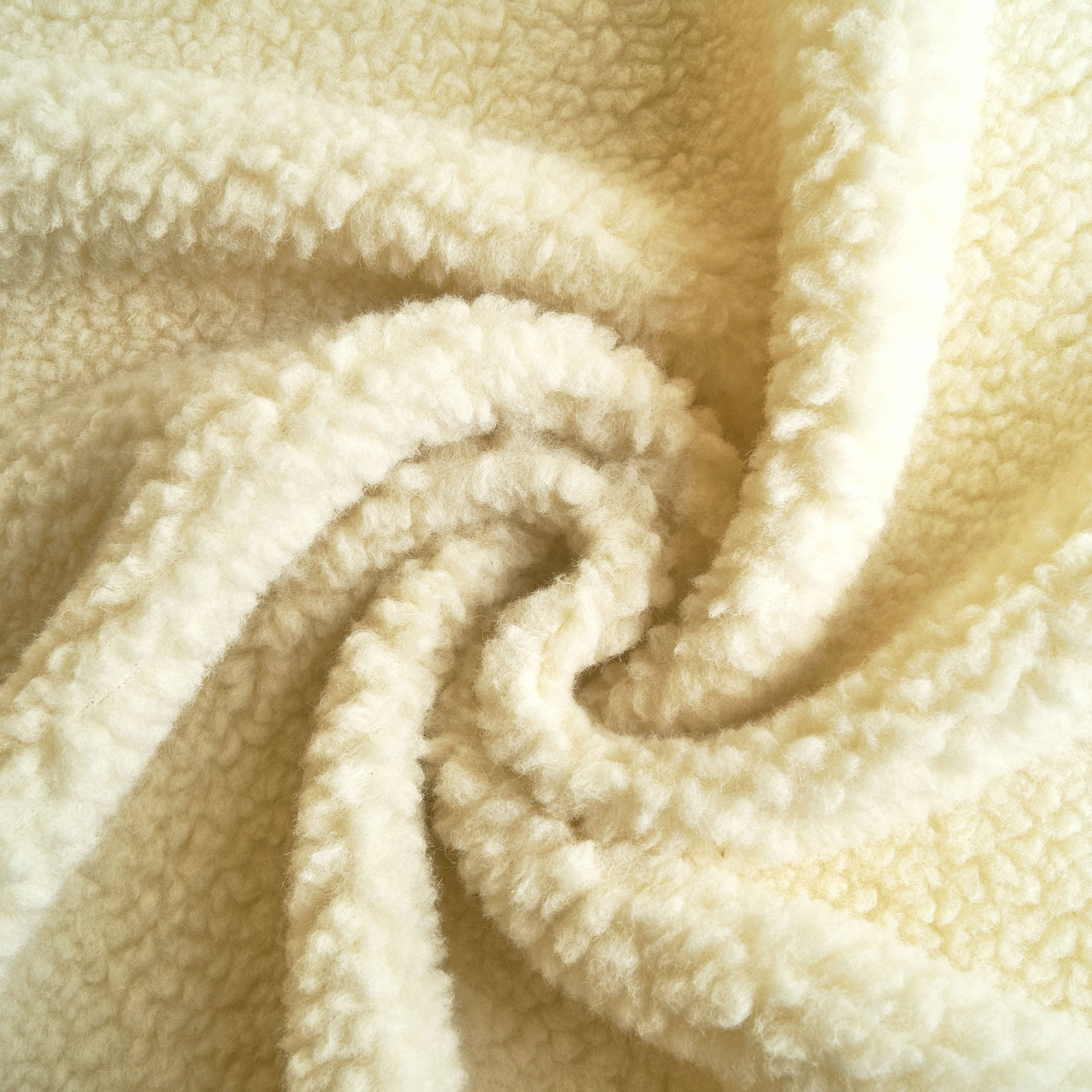 Shaun - Oeko-Tex® Pure New Wool Plush - Natur - Per 0,5m