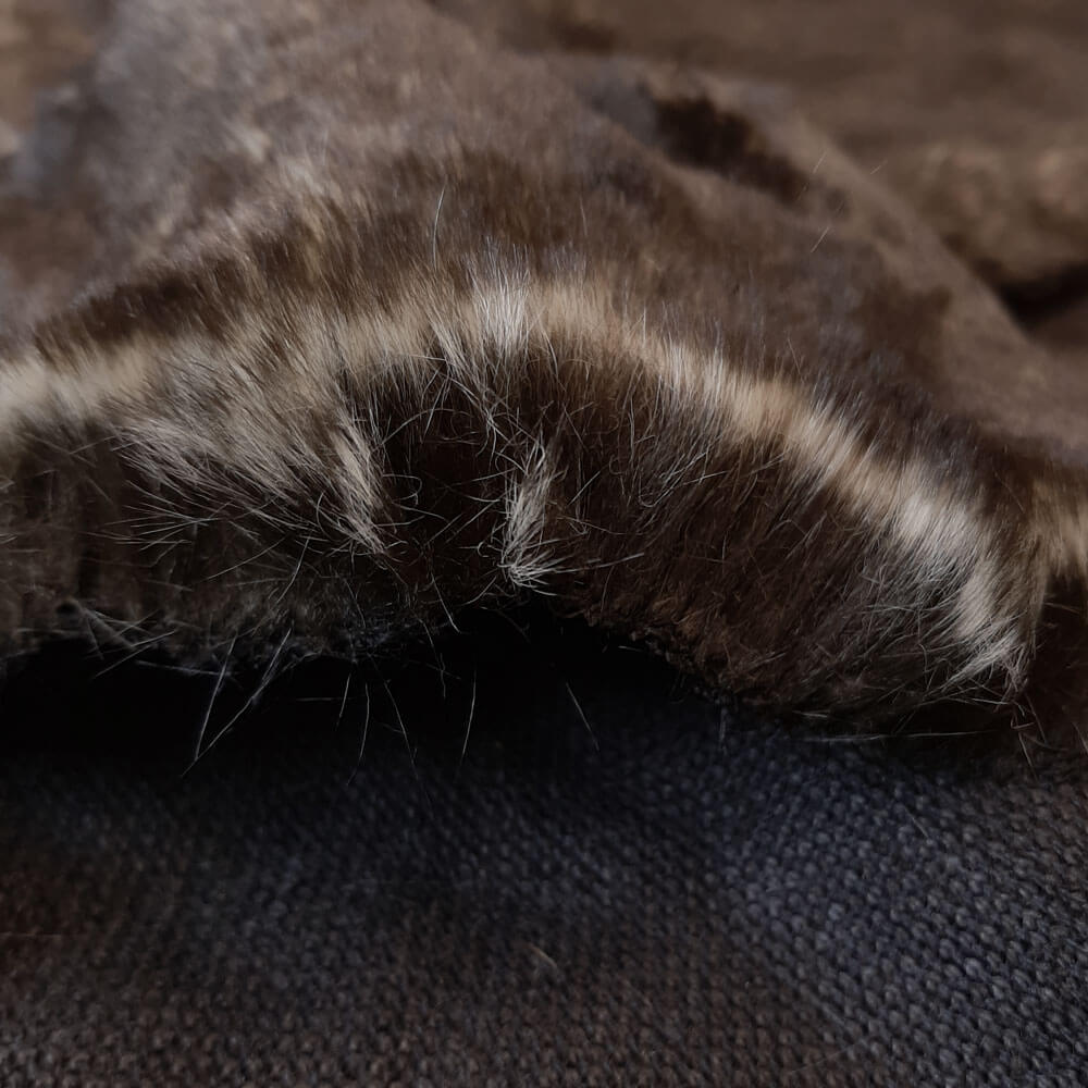 Wombat vävd päls - imitation av vävd päls - PER 10 CM