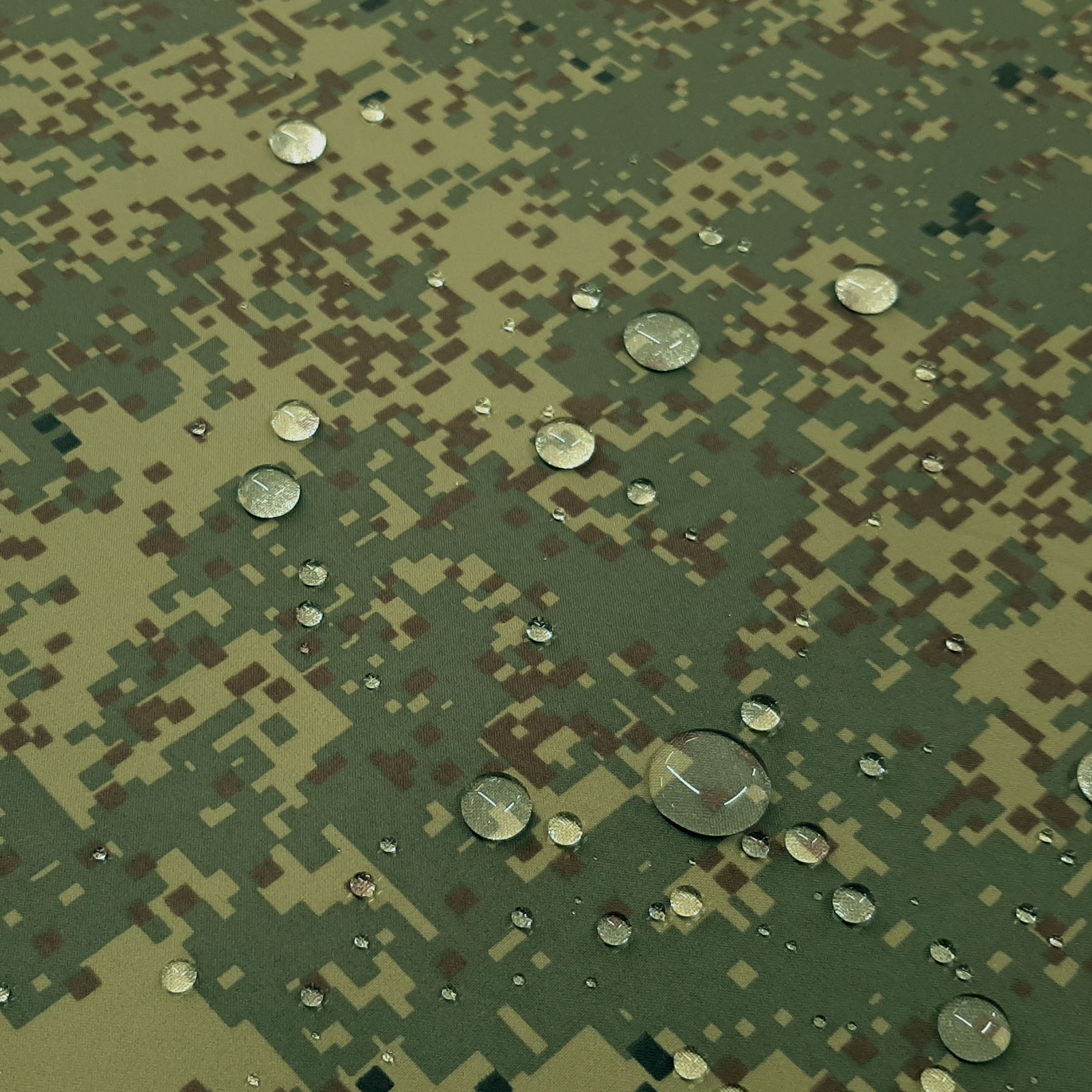 Pixel Camouflage Major - 2-lagers laminat med PU-beläggning - Flamskyddsmedel