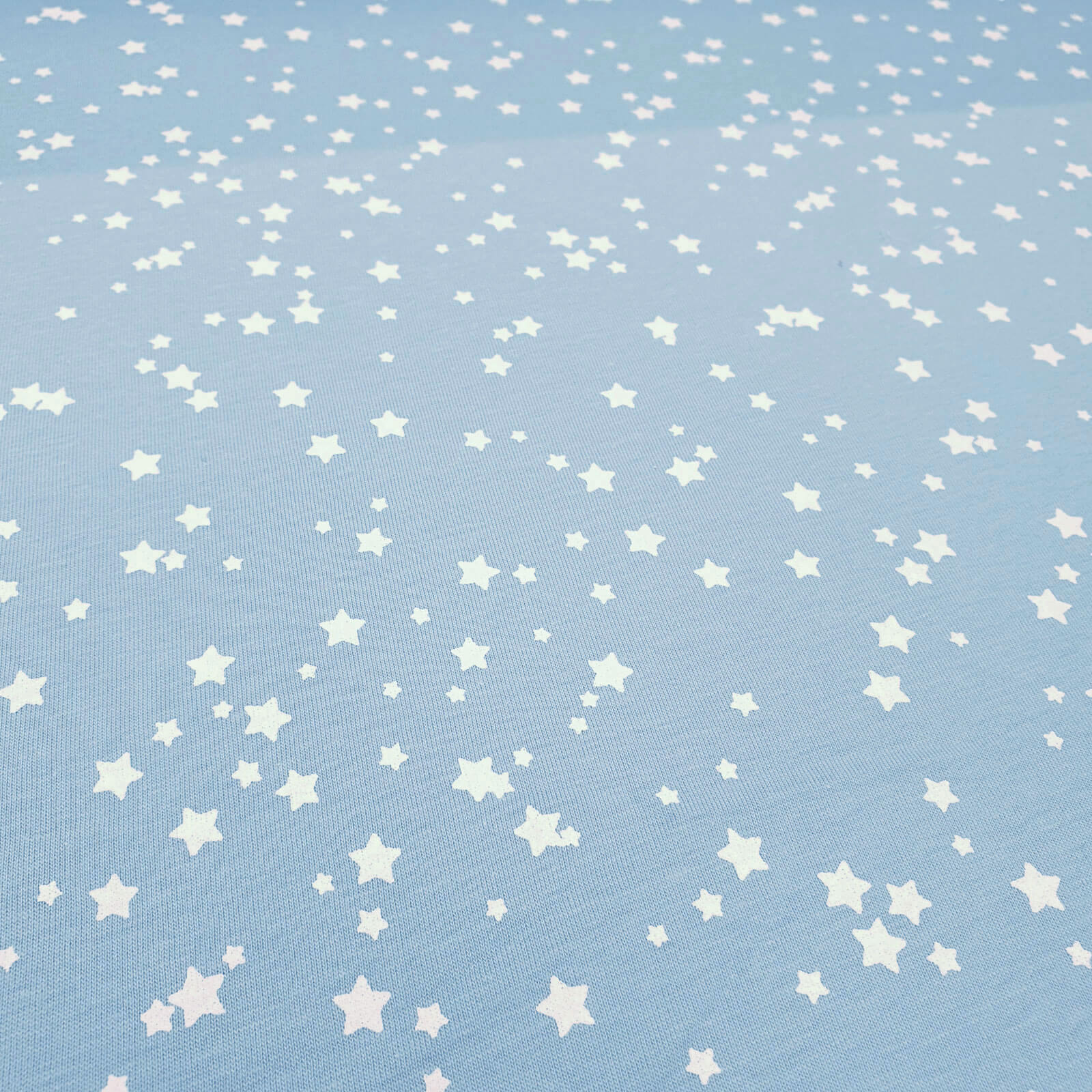 Felo - Bomullsjersey med stjärnor - Ljusblå