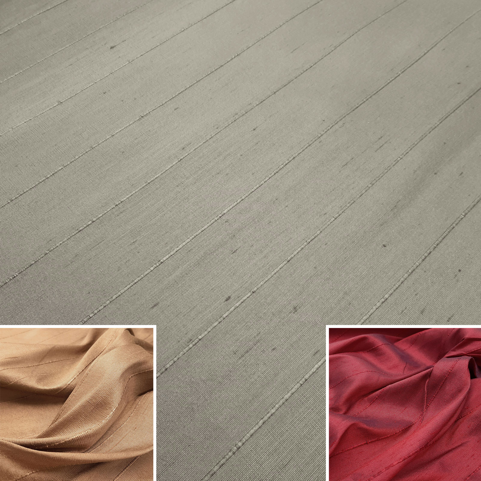 Sahco® B057 - Möblerings- och dekorationstyg - 100 % silke