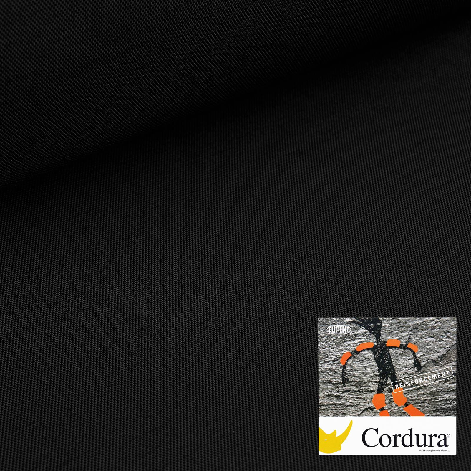 Cordura® Titan - 560 dtex tyg med BIONIC FINISH® ECO impregnering - Svart
