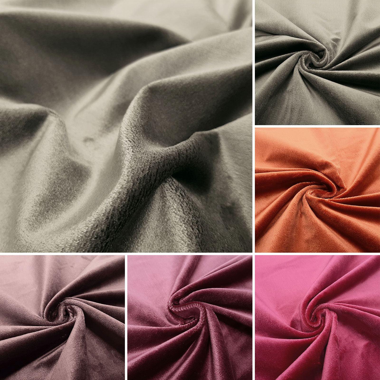 Sahco® Devon 2271 - Velour sammetsmaterial - 100% silke