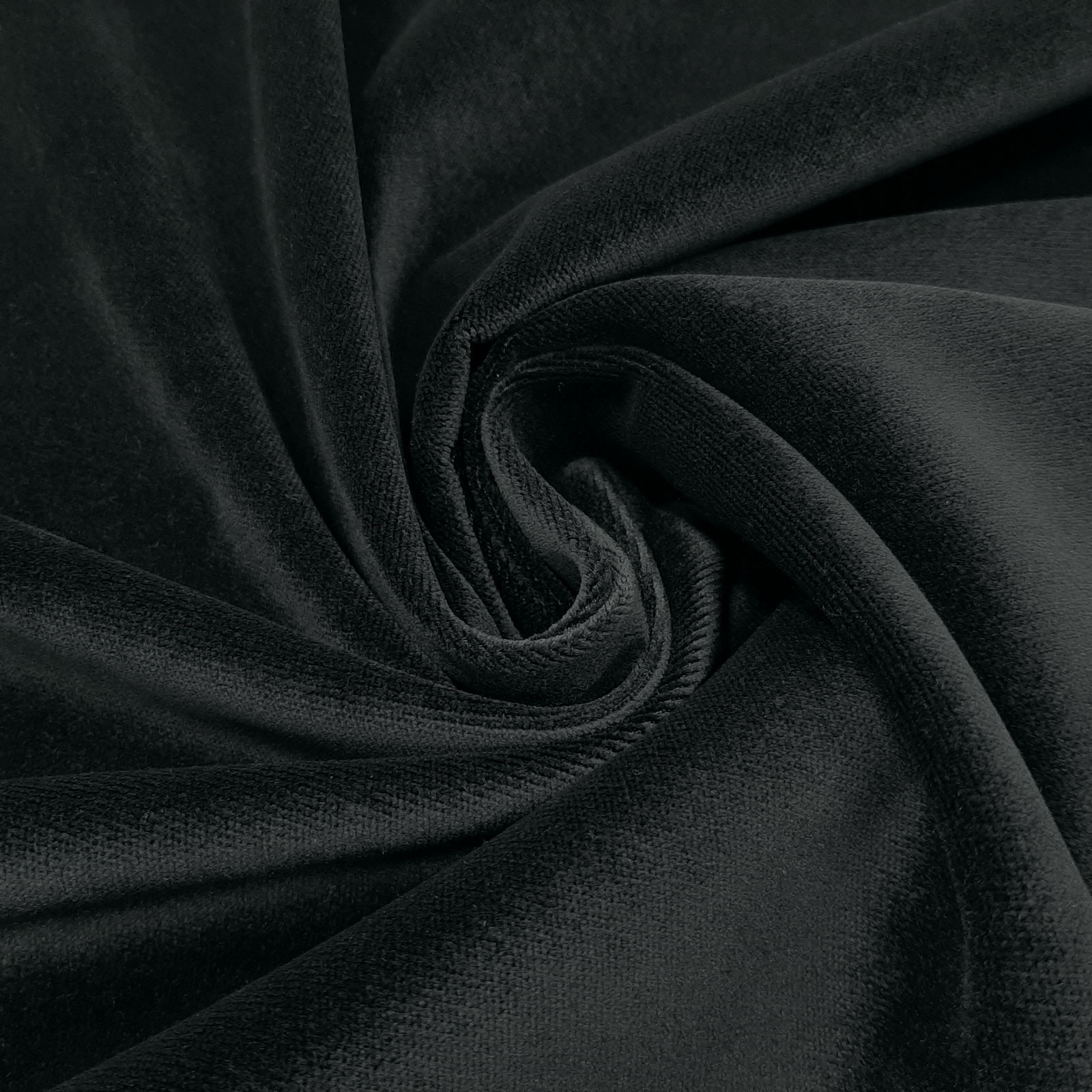 Exclusive Soft Velvet - dekorativ sammet, sammet för möbler och kläder - flamskyddad - JAB Anstoetz -Svart