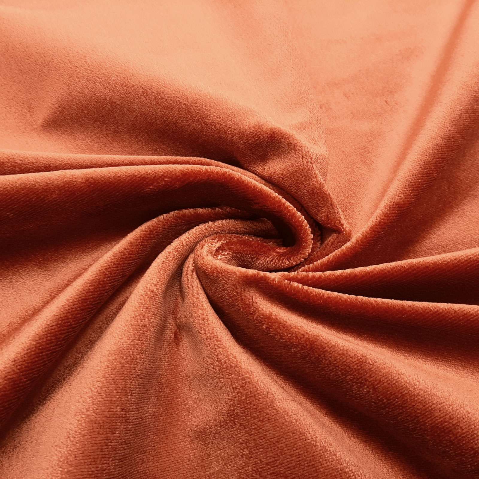 Sahco® Devon 2271 - Velour sammetsmaterial - 100% silke - Koppar